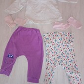 2 повзунків, 2 шкарпеток та 1 кофтинка
