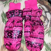 Очень теплые непромокаемые варежки