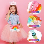 Радужная сумка-облако ,Augot рop It рush вag популярные игрушки-антистресс