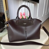 Сумка шоколад замша еко шкіра