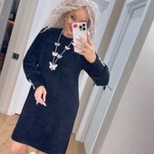 Элегантное платье альпака ангора пух норки