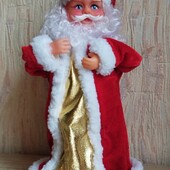 Новорічна іграшка Санта Клаус, 27 см музичний