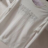 Білий лонг з прінтом 12-13 років 152-158 см