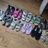 Великий лот дитячого взуття для дівчинки, 23-25