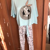 Пижама, комплект, костюм, 100% коттон, M. зайка, Looney Tunes.в ідеалі