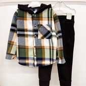 Костюм Полотно: фліс полар клітинка р.134-140