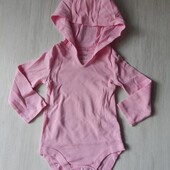 Боді з довгим рукавом hanes для дівчинки 0-6м.