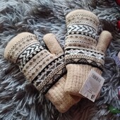 Теплі рукавички на хутрі