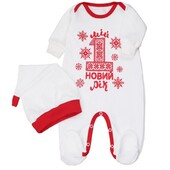 Комбінезон + ковпачок Мій 1-й Новий Рік 62-80р кольори