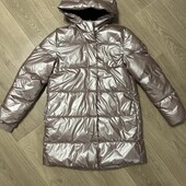 Зимове пальто/куртка на дівчинку 8-9 років у відмінному стані