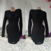 Шикарна в'язана тепла сукня