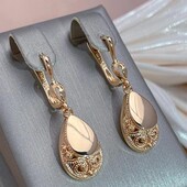 Серьги в золоте 585 RG штамп