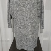 Меланжевая туника, размер 48