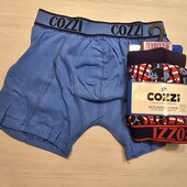 Cozzi! Трикотажні труси для хлопчика, боксери для хлопчика 110/116, в лоті 3 шт! Лот 28