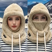 Капор шапка шапка-шарф балаклава зимняя женская шарка балаклава