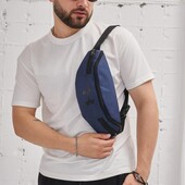 Поясна сумка бананка Under Armour синя на 4 кішені