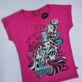 Яскрава рожева футболка monster high розмір 12 років