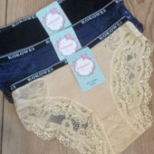 Распродажа остатков! Женские трусы хлопок + гипюр! Последние!!