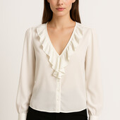 ♕ Елегантна жіноча блуза від pіazzа italia, розмір наш 46-48(42 євро)нюанс