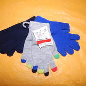 в лоті темно-сині! Перчатки вязаные одинарные C&A, Германия