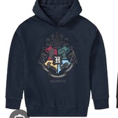 Хлопчача толстовка утеплена Гаррі Поттер (146/152 темно-синя)