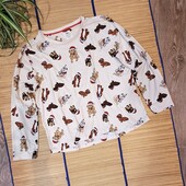 Кофта пижамная домашняя с принтом собачек Chelsea Peers XL