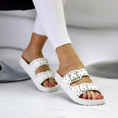 Шльопанці білі жіночі на кожен день супер 37 на 23,5см