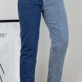 Жіночі двоколірні джинси стрейч