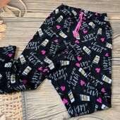 Плюшевые пижамные штаны размер С, состояние отличное