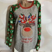 Теплая плюшевая кофточка для дома и сна размер ХЛ/2ХЛ, состояние идеальное