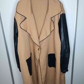 Легкий комбінований тренч Shein Curve,р 3XL (Пог -73)
