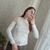 Білосніжний лонгслів, без дефектів ❤️