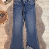 Стильні джинси кльош з розрізами Zara стан ідеальний!!