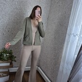 Прекрасний жакет Хаки з вишитими бісером кишеньками✨ Без дефектів ✨