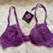 Жіночий мереживний бюстгальтер venus, фіолетовий 85B