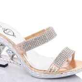 Новинка !!! Шлепанцы женские на каблуке. высота каблука 9 см.