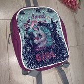 У новому стані рюкзачок у паєтки 29*24см.