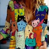 Шикарна, нова сорочка з котиками, розмір xxl