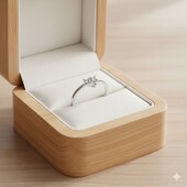 Срібна каблучка на заручини 18 розміру