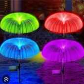 найновіші декоративні сонячні вуличні ліхтарі,7 кольорів змінюються , в лоті 1 шт