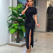 Эффектное элегантное нарядное вечернее платье