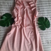 ❤️Красивейшее пудровое платье 44-46.М,Л.в идеале.