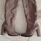 Ботфорди натуральний замш 38р