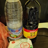 Разом крохмаль 350+ соевий соус 1 літр + уксус 1 літр