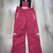 У новому стані лижні штани напів комбінезон на зріст 116-122см.