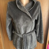 Меховушка, плюшева туника, кофта, худи, халат м'який розмір М/L, Marks&Spencer,в ідеалі