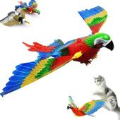 Летающий папугай электромеханическая игрушка для ваших котиков и детей