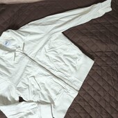 Zara L біла джинсова куртка