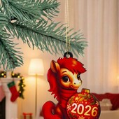 Новорічна дерев'яна прикраса