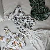 Лот из набора 3 комбинезона и один сарафан, все на 1-1,5 года